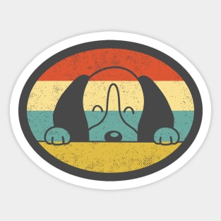 Retro Beagle Dog Sticker